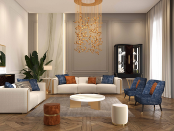 CAPRI - Low round ceramic coffee table by Guerra Vanni - view 3